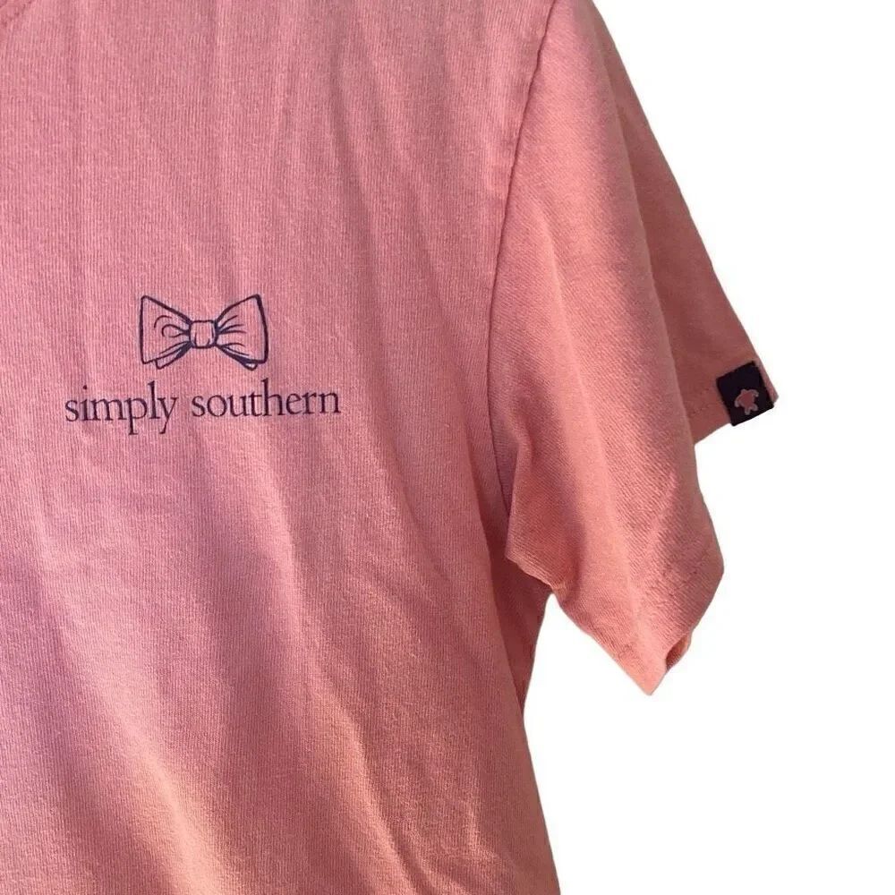Simply southern great Smokey mountains pink small short sleeve tshirt - Picture 5 of 7